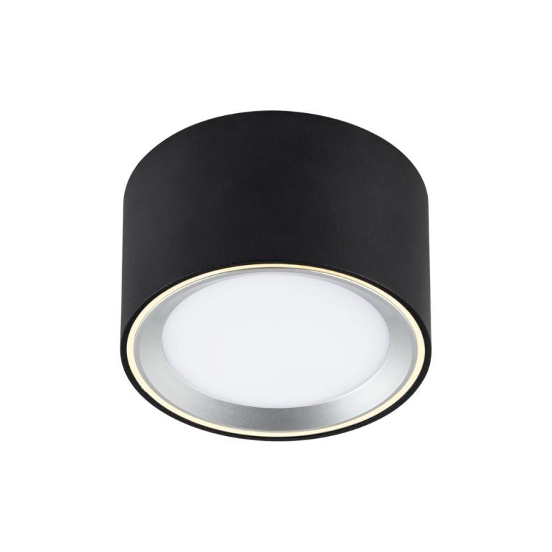 Moderner Nordlux Fallon Deckenstahler in stillvollem mattem schwarz mit warmweißer LED aus Edelstahl